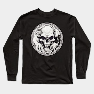 Terrifying skull Long Sleeve T-Shirt